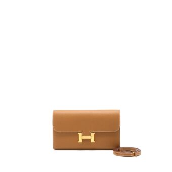 Hermes Constance To Go Epsom Gold GHW Stamp Z