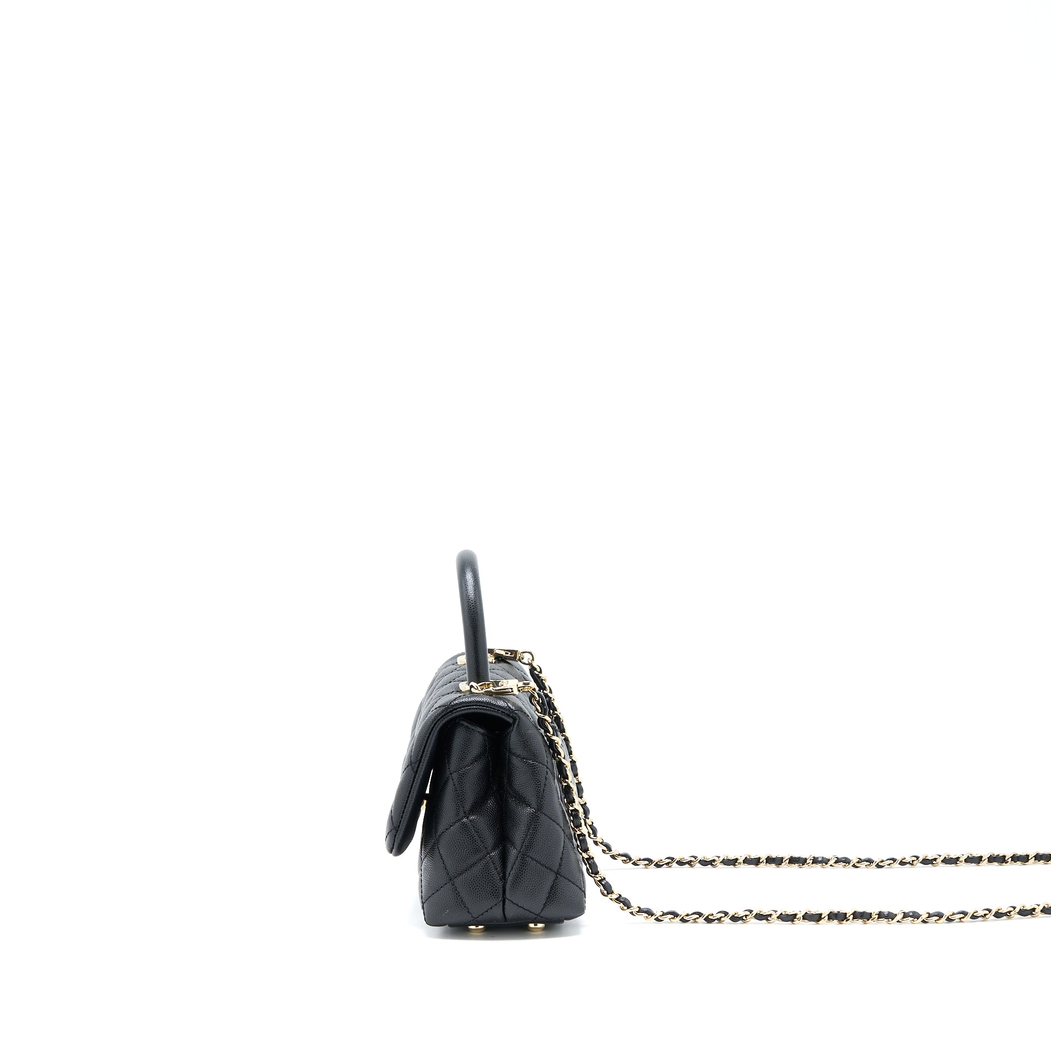 Chanel Extra Mini Coco Handle Caviar Black LGHW - Image 4