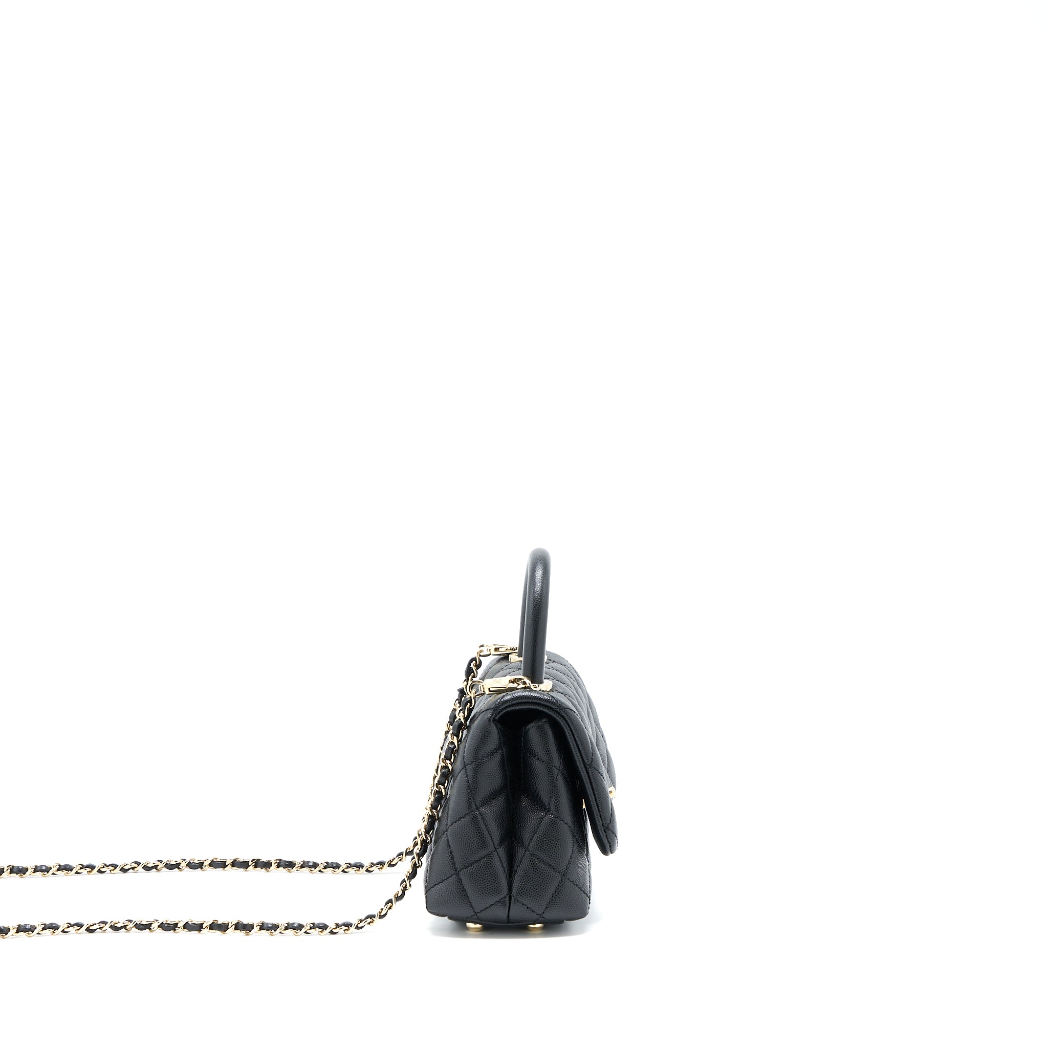Chanel Extra Mini Coco Handle Caviar Black LGHW - Image 3