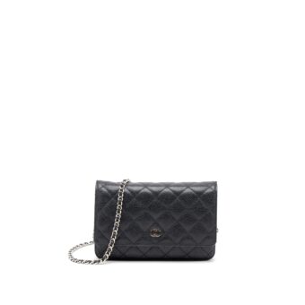 Chanel Classic Wallet On Chain Caviar Black SHW