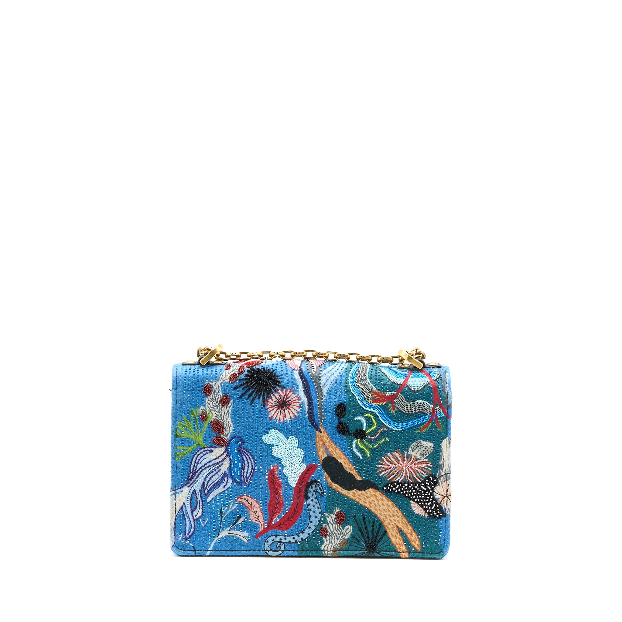 Dior J’adior Flap Bag Embroidery / Calfskin Multicoloured GHW - Image 2