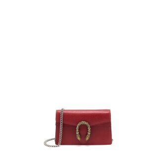 Gucci Super Mini Dionysus Calfskin Red Ruthenium SHW