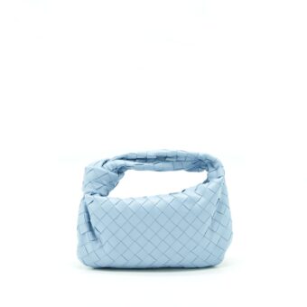 Bottega Veneta Mini Jodie Bag Light Blue SHW
