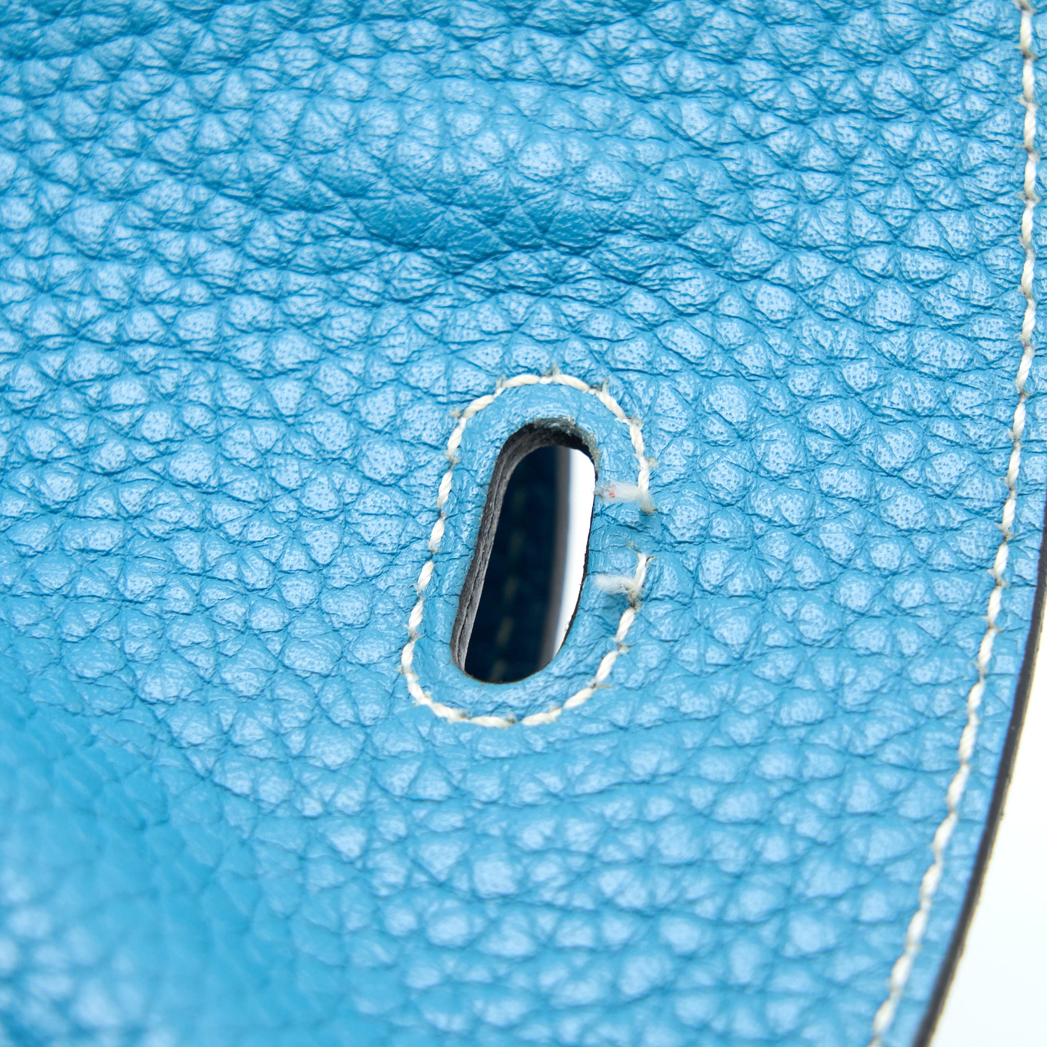 Hermes Lindy 30 Clemence Blue Jeans SHW Stamp T - Image 11