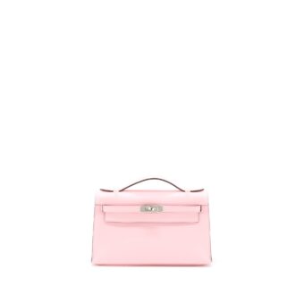 Hermes Kelly Pochette Swift 3Q Rose Sakura SHW Stamp Z