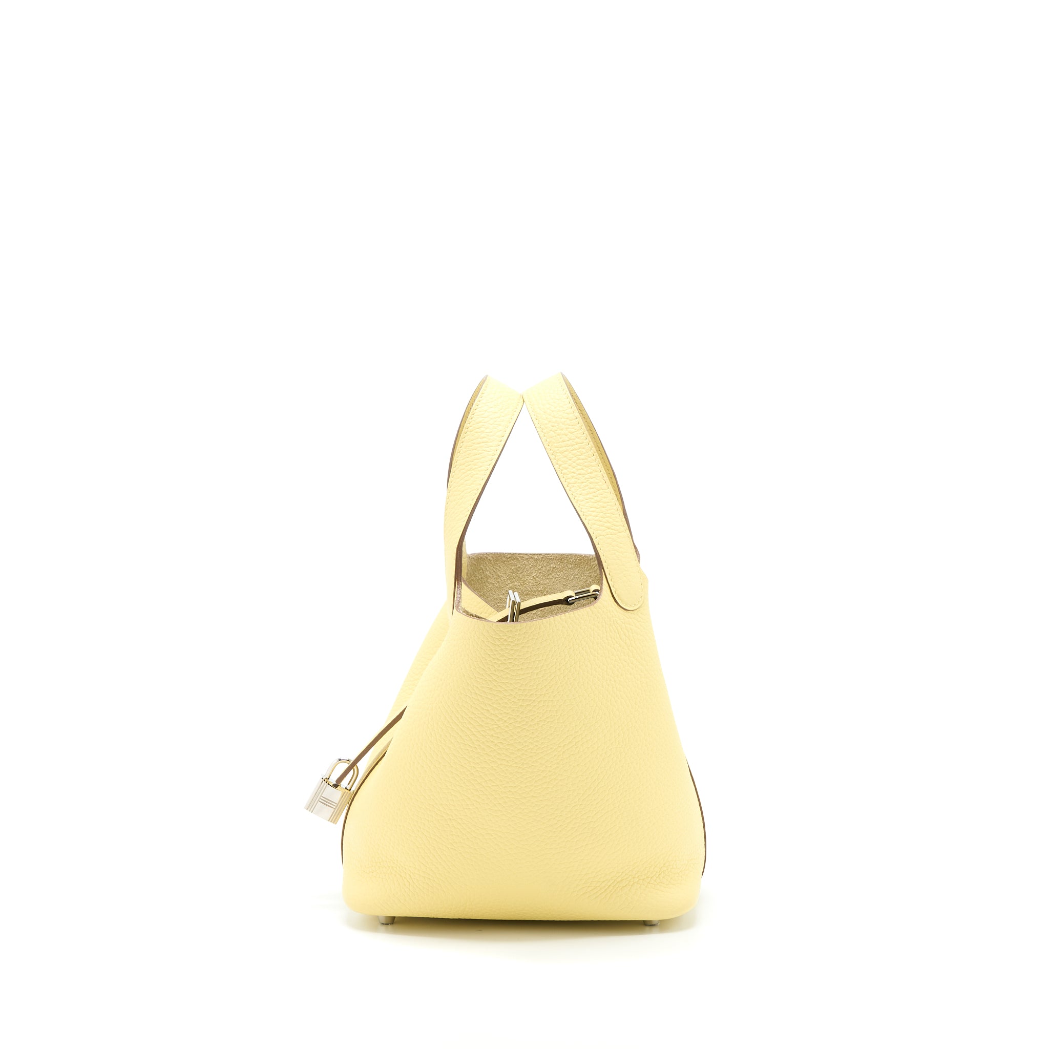 Hermes Picotin 18 Lock Bag Clemence 1Z Jaune Poussin SHW Stamp T - Image 3