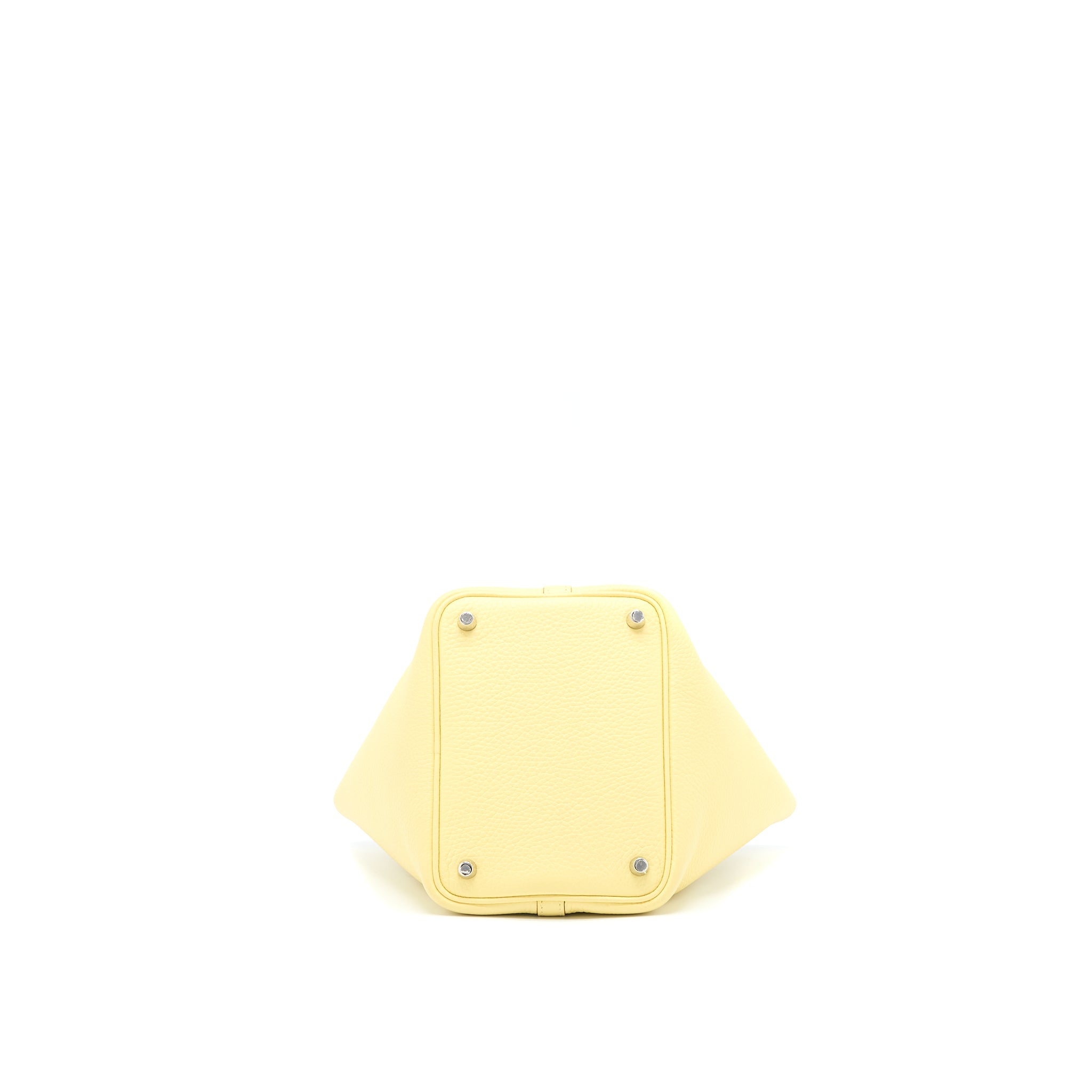 Hermes Picotin 18 Lock Bag Clemence 1Z Jaune Poussin SHW Stamp T - Image 5