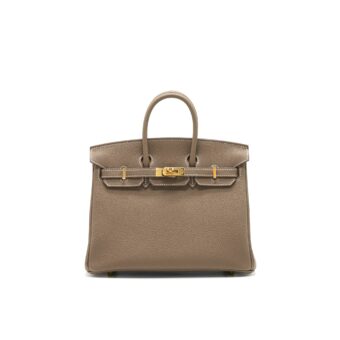 Hermes Birkin 25 togo leather Etoupe GHW Stamp Z
