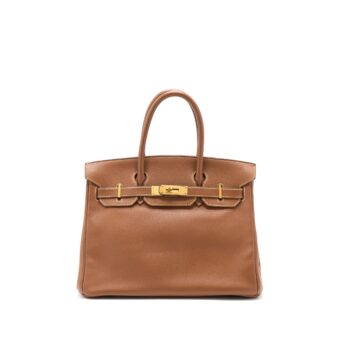 Hermes Birkin 30 Epsom Gold GHW Stamp Circle W
