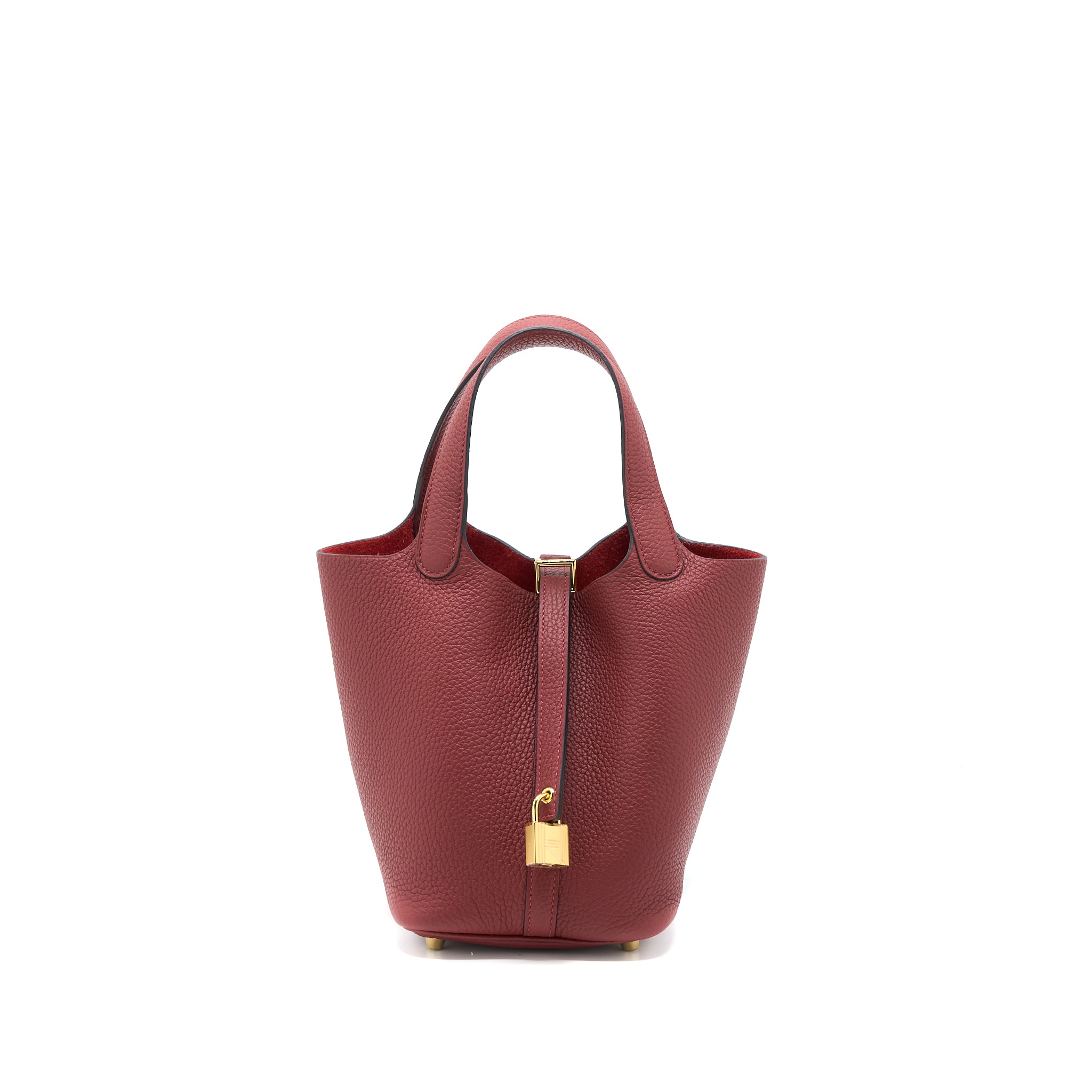 Hermes Picotin 18 Lock Bag Clemence Rouge H GHW Stamp U