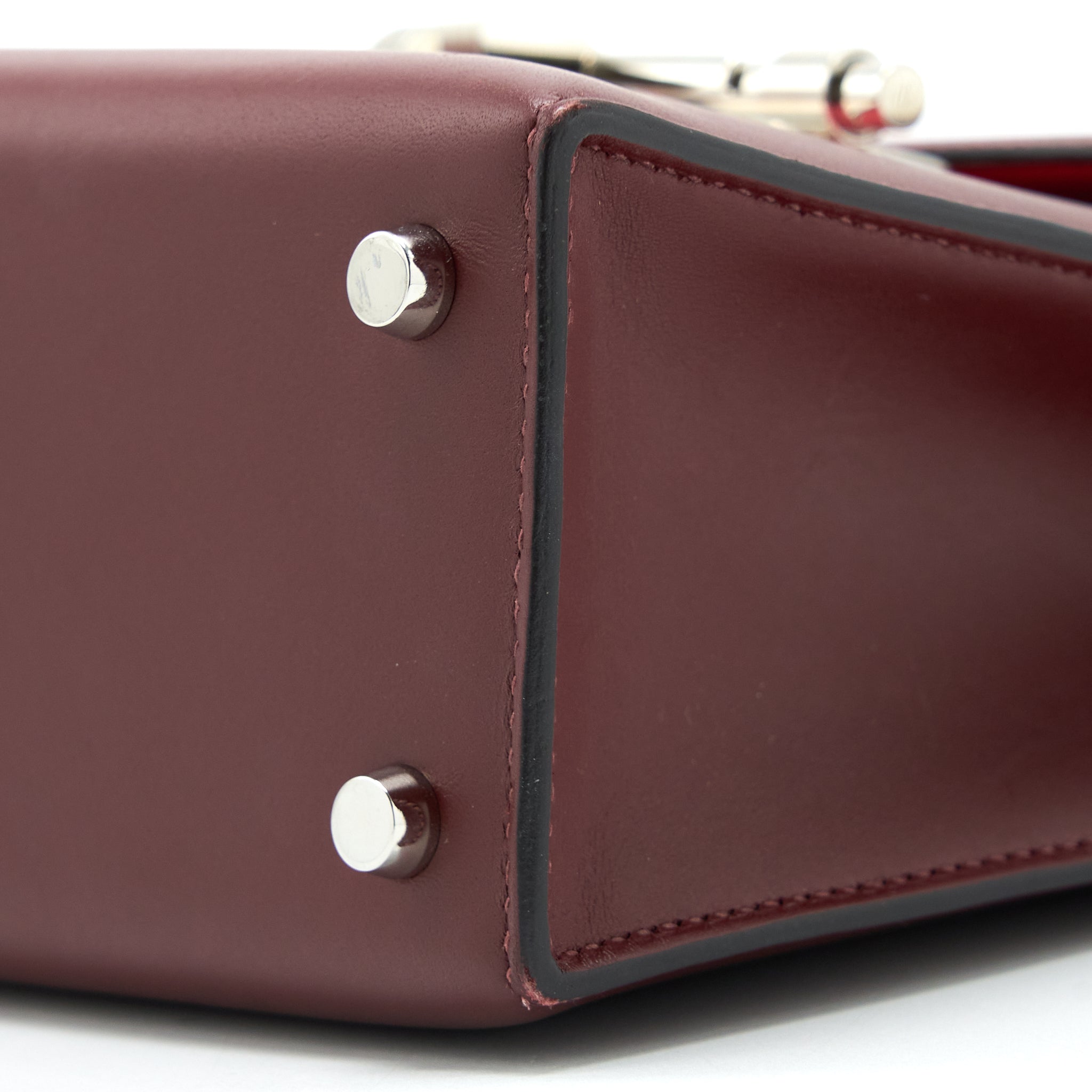 Hermes Verrou 23 Somber/Mysore/Epsom Rouge H/Rose Azalee/Multicolour SHW Stamp D - Image 11