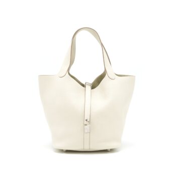 Hermes Picotin 22 Clemence Craie SHW Stamp X