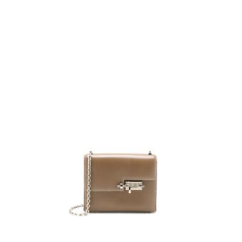 Hermes Mini Verrou Bag tadelakt Etoupe SHW Stamp A