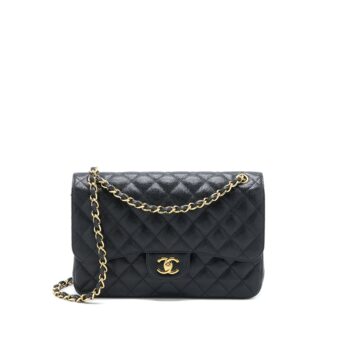 Chanel Classic Jumbo Double Flap Bag Caviar Black GHW