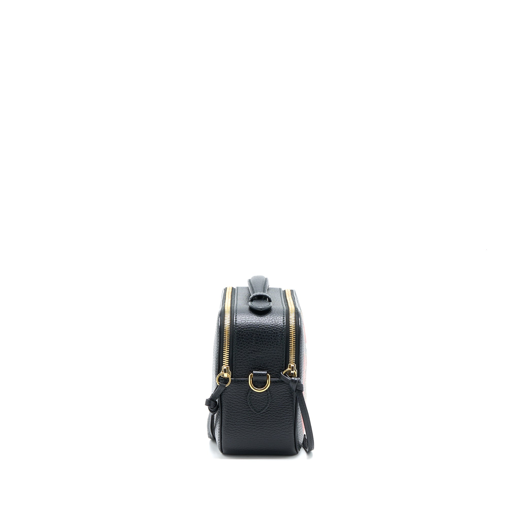 Gucci Snake Printed Camera Bag Calfskin Black GHW - Image 4