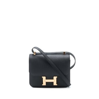 Hermes Constance 24 Epsom Black RGHW Stamp C