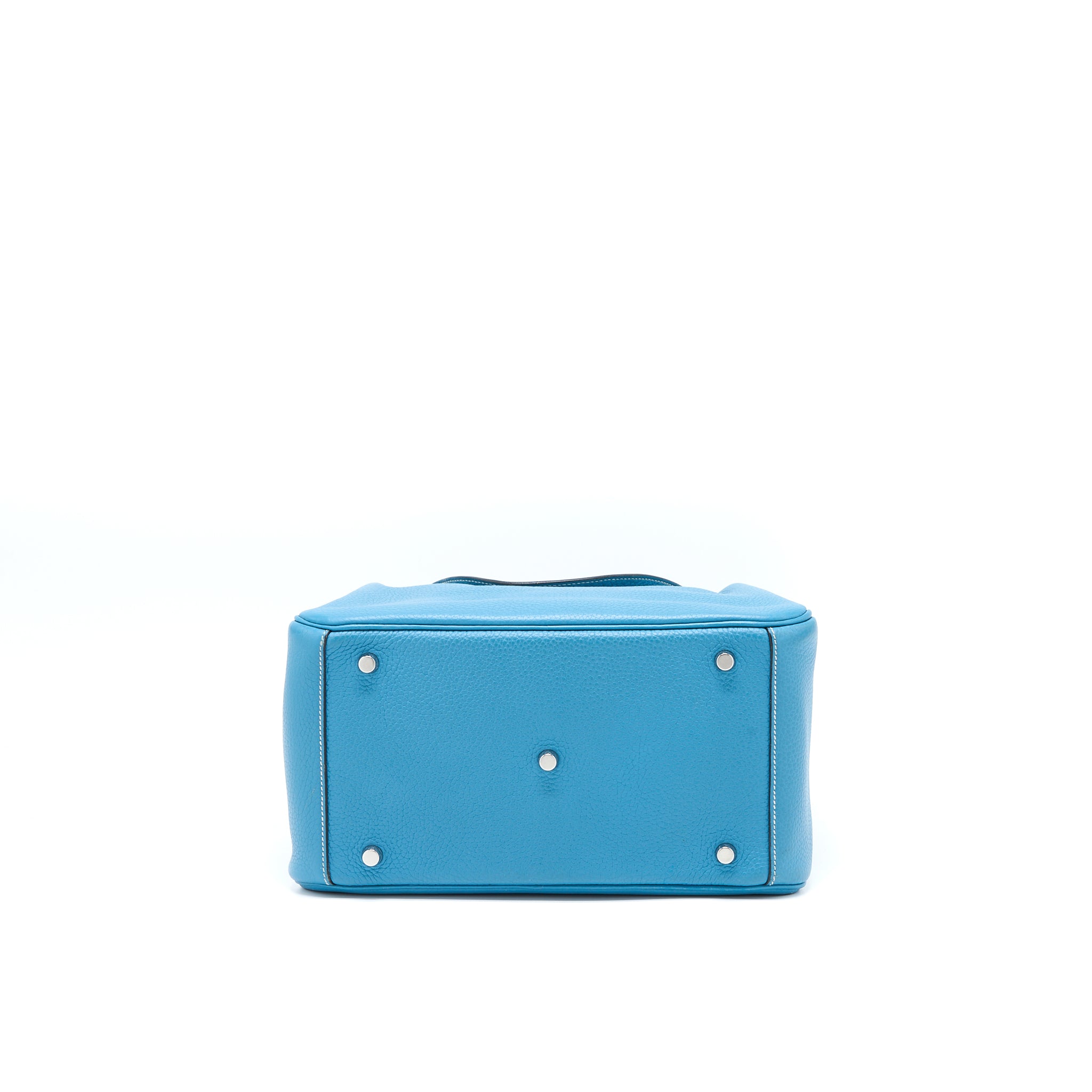 Hermes Lindy 30 Clemence Blue Jeans SHW Stamp T - Image 5