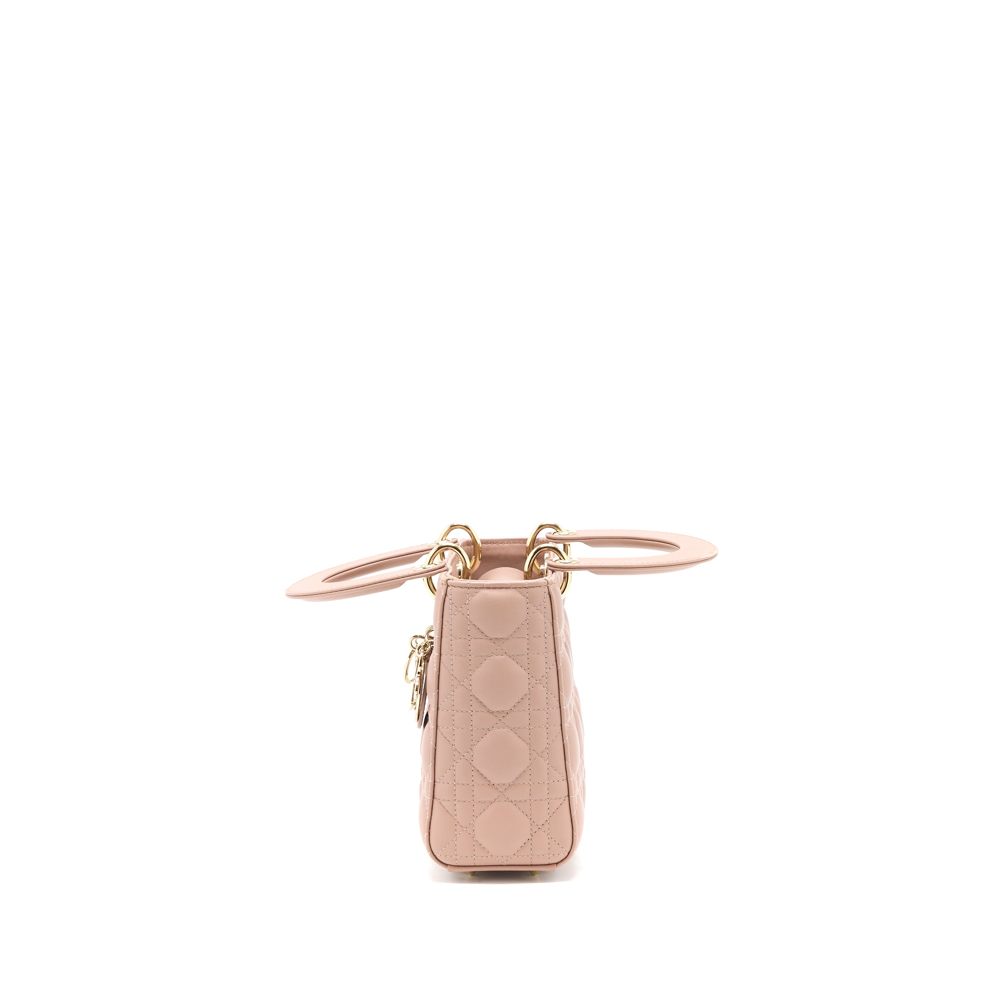 Dior Small Lady Dior My ABCDior Bag Lambskin Pink LGHW - Image 3