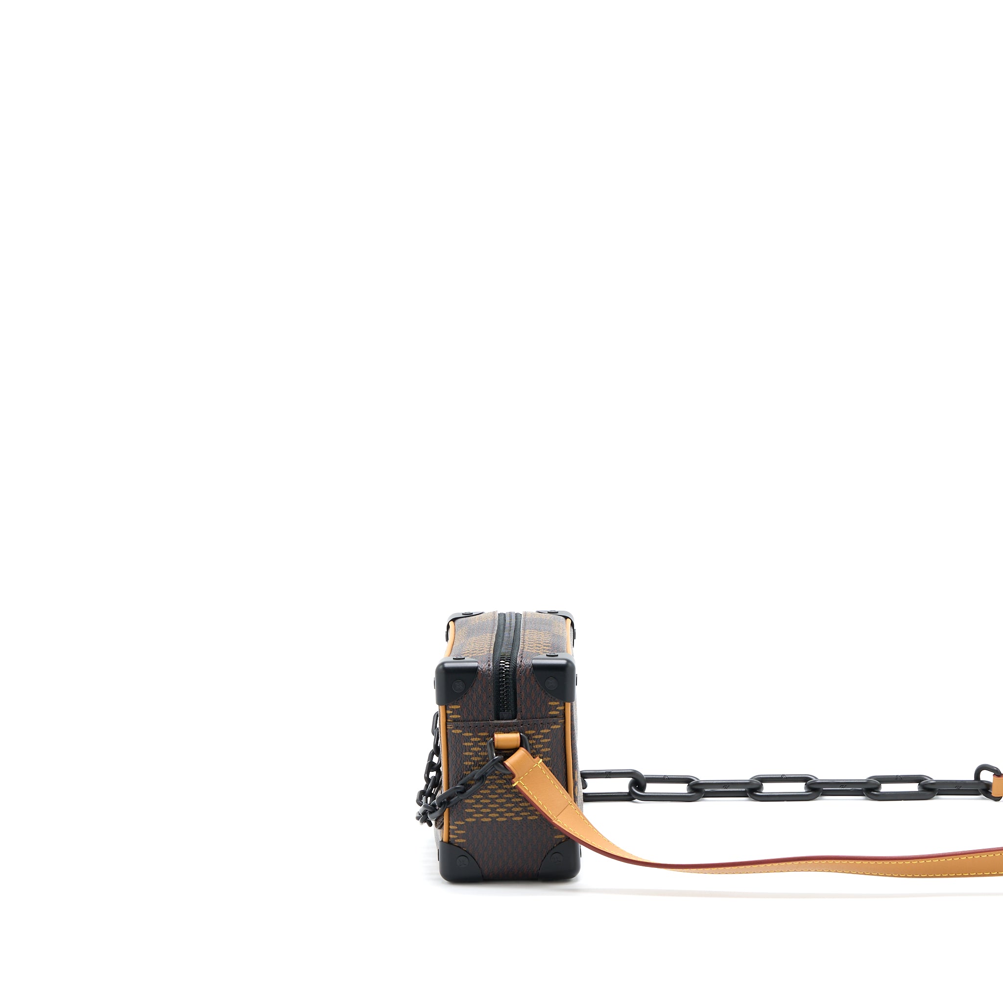 Louis Vuitton X Nigo Mini Soft Trunk Damier Ebene Matte Black Hardware - Image 3