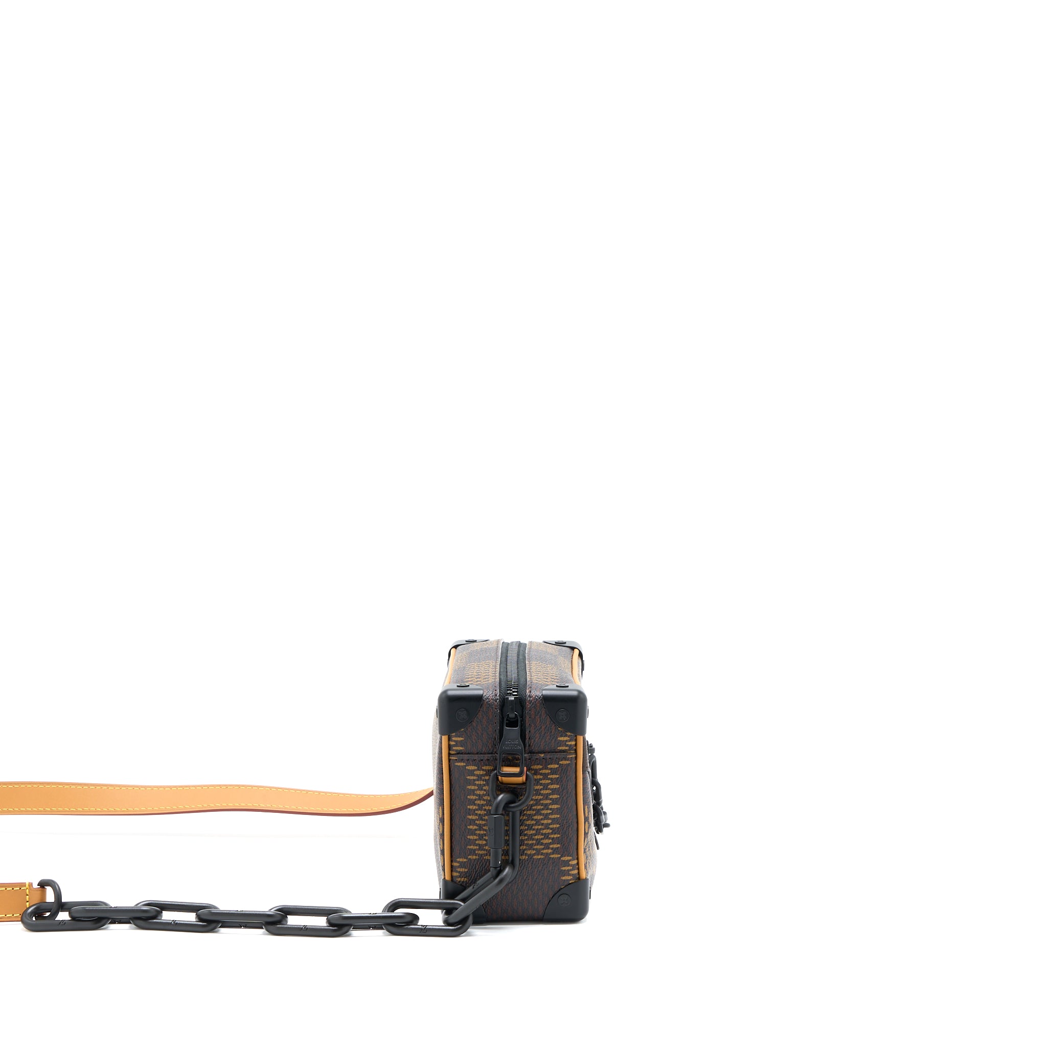 Louis Vuitton X Nigo Mini Soft Trunk Damier Ebene Matte Black Hardware - Image 4