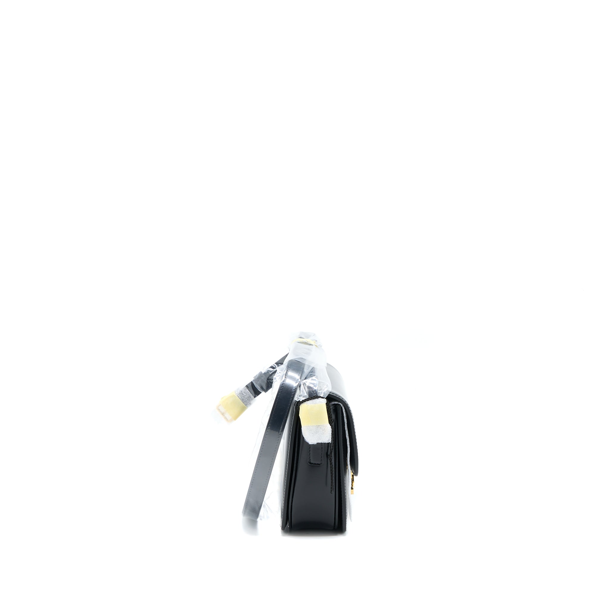 Celine Teen Triomphe Shoulder Bag Calfskin Black GHW - Image 4