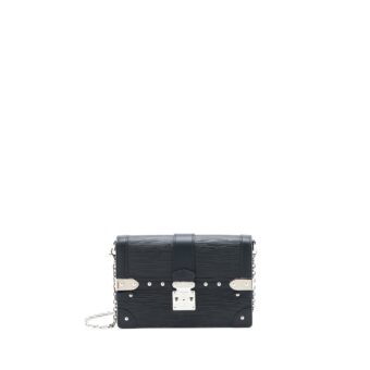 Louis Vuitton Trunk Chain Wallet Epi Black SHW