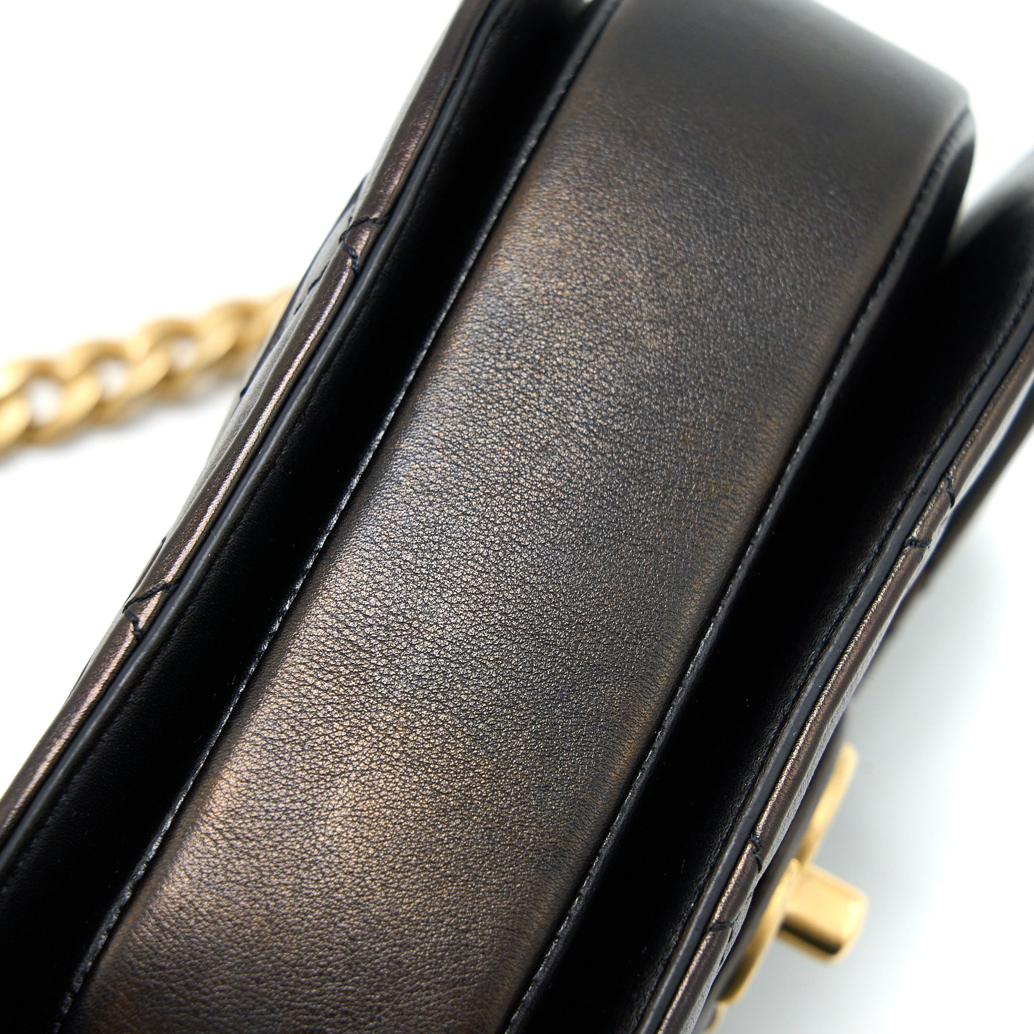 Chanel 21S Moon Messenger Bag Calfskin Black GHW - Image 10