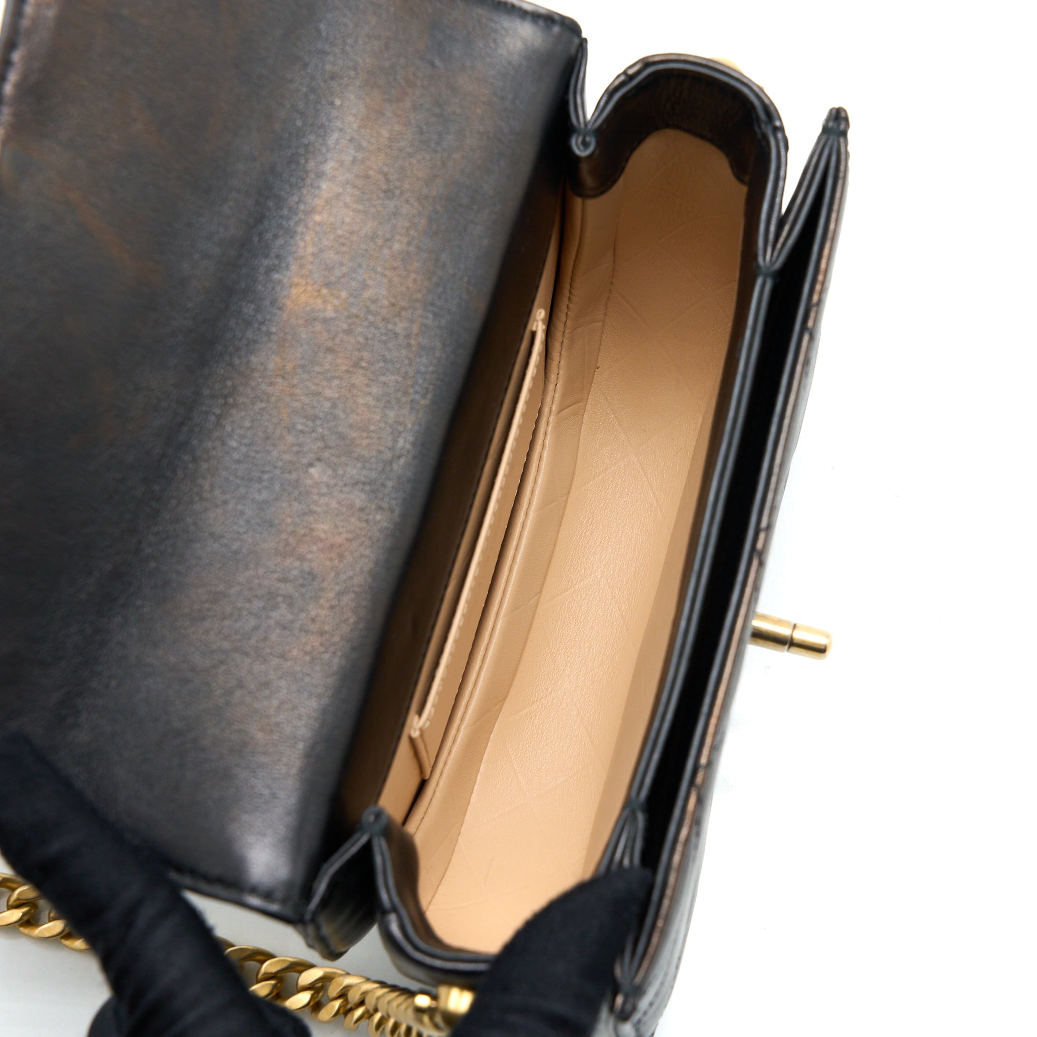 Chanel 21S Moon Messenger Bag Calfskin Black GHW - Image 6