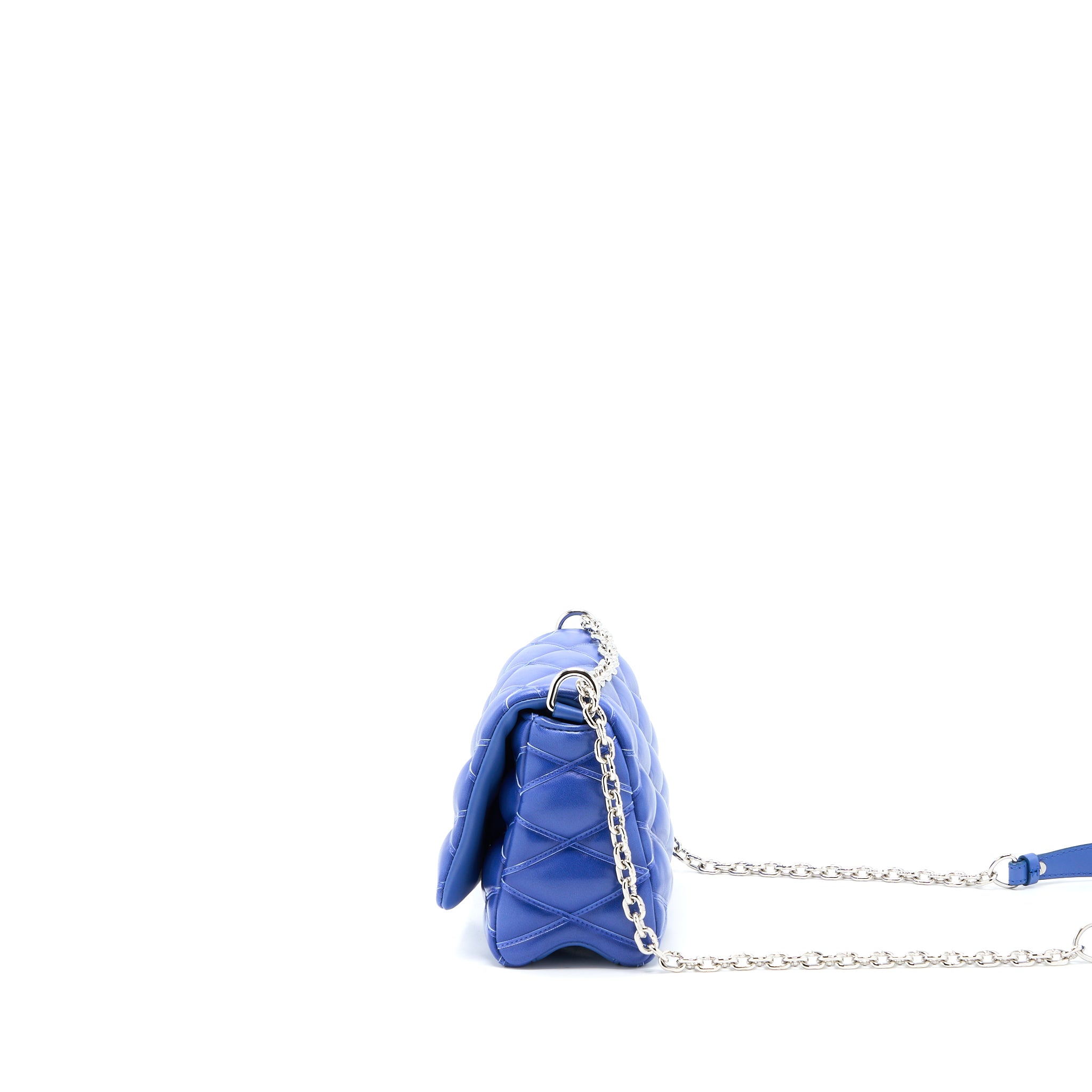 Louis Vuitton Go-14 Malletage PM Lambskin Blue SHW - Image 4