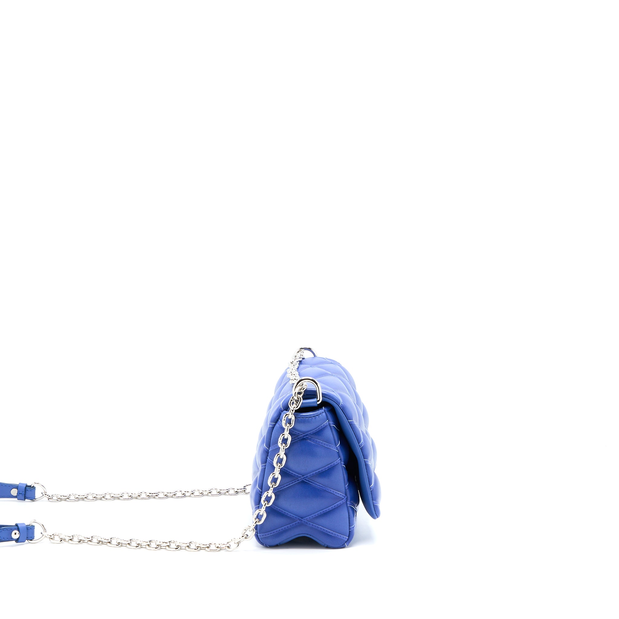 Louis Vuitton Go-14 Malletage PM Lambskin Blue SHW - Image 3