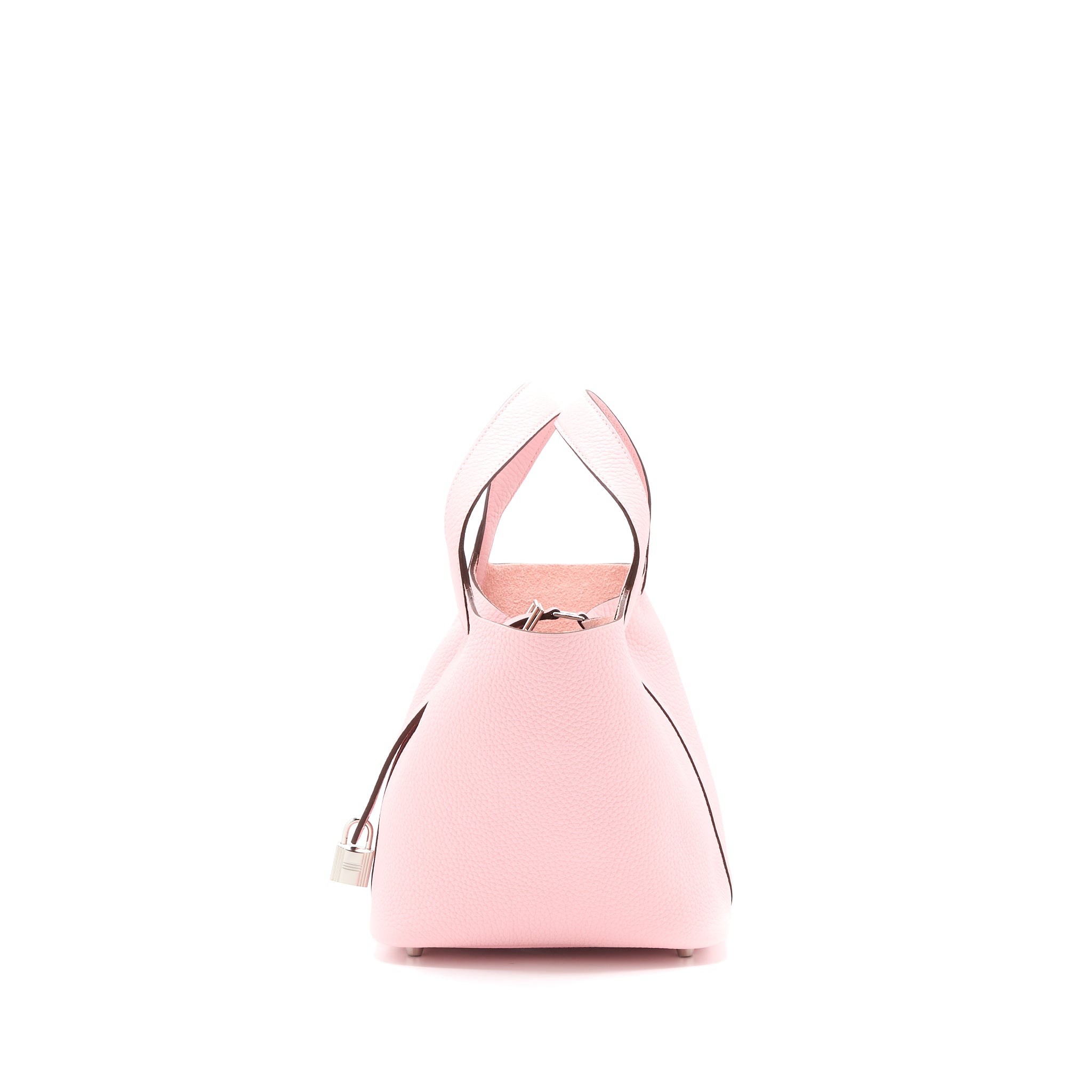 Hermes Picotin 18 Lock Bag Clemence 3Q Rose Sakura SHW Stamp U - Image 3
