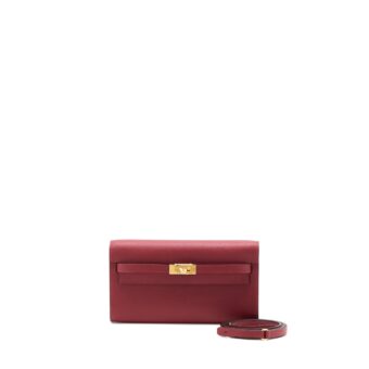 Hermes Kelly To Go Epsom K1 Rouge Grenat GHW Stamp U