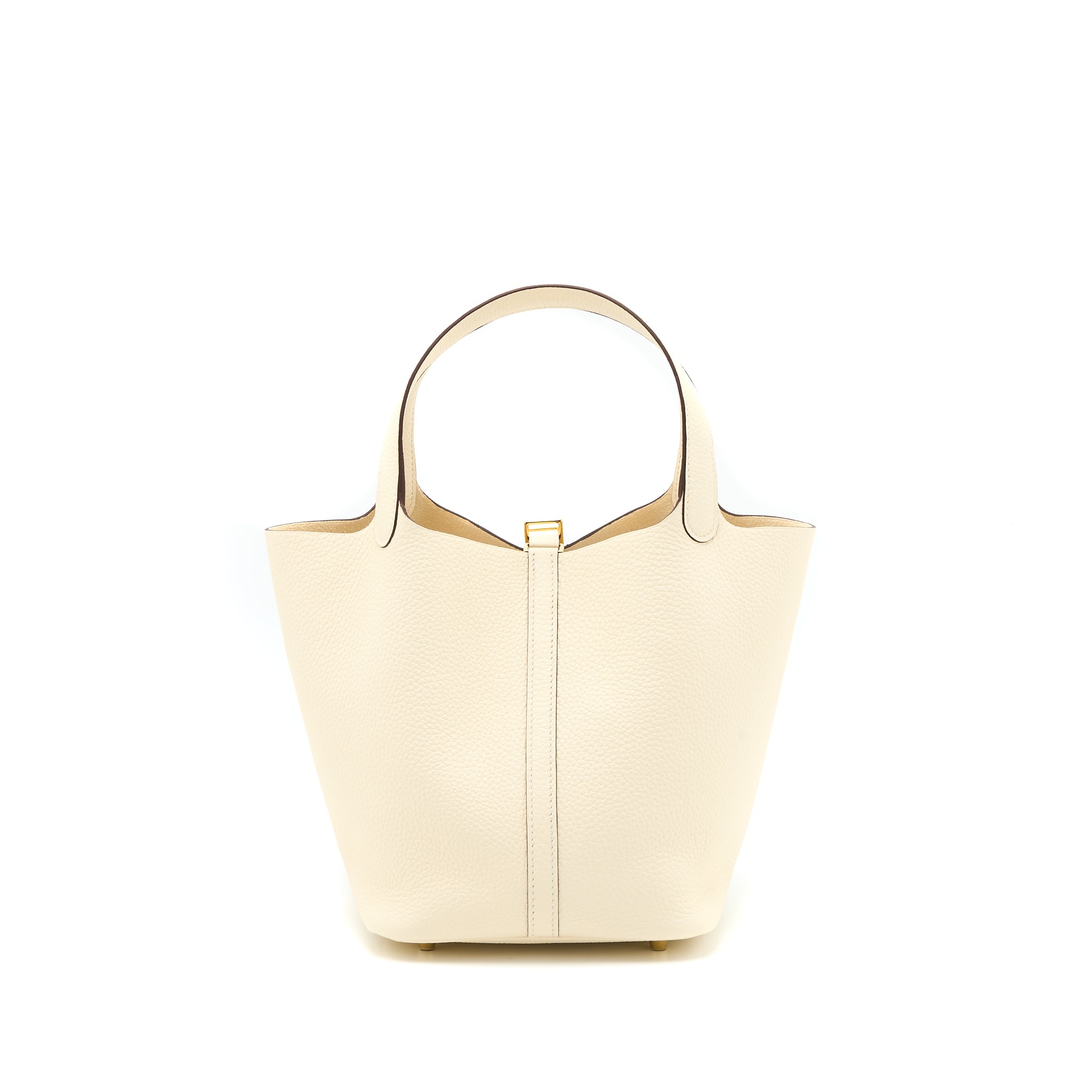 Hermes Picotin 22 Lock Bag Clemence Nata GHW Stamp U - Image 2