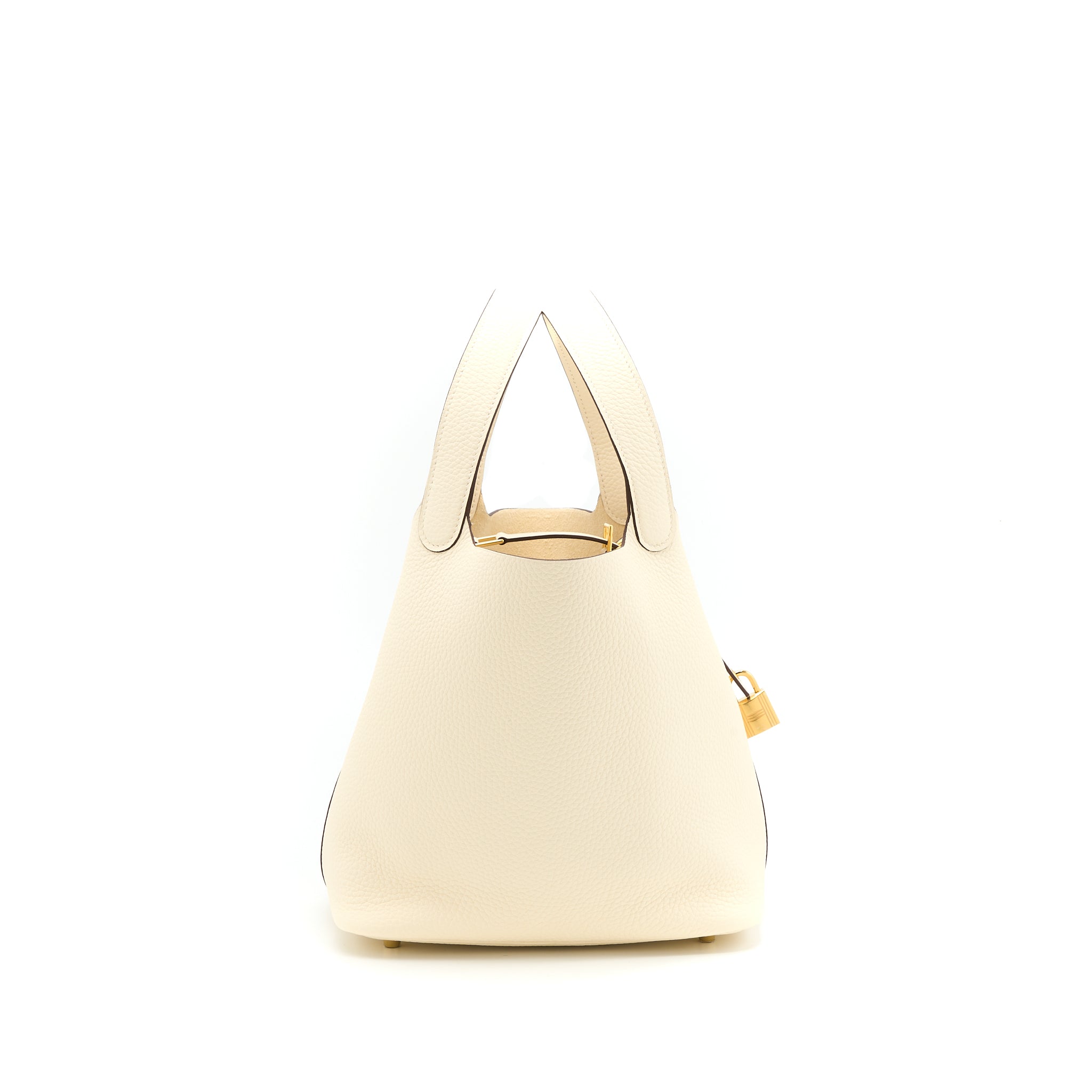 Hermes Picotin 22 Lock Bag Clemence Nata GHW Stamp U - Image 3