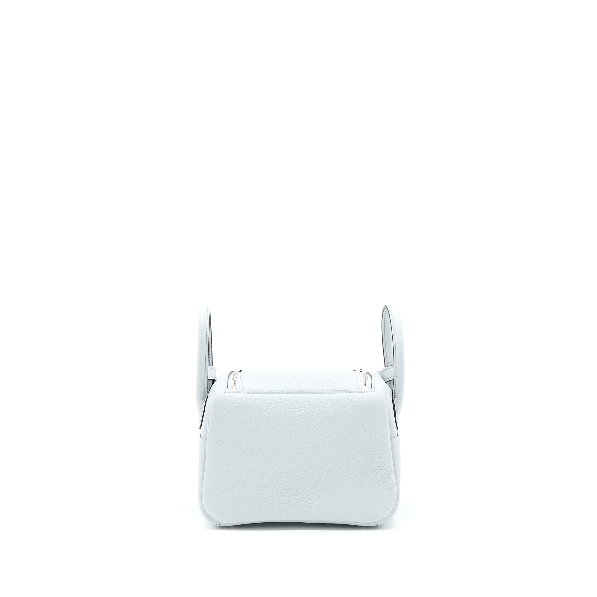 Hermes Mini Lindy Clemence Blue Pale SHW Stamp U - Image 2