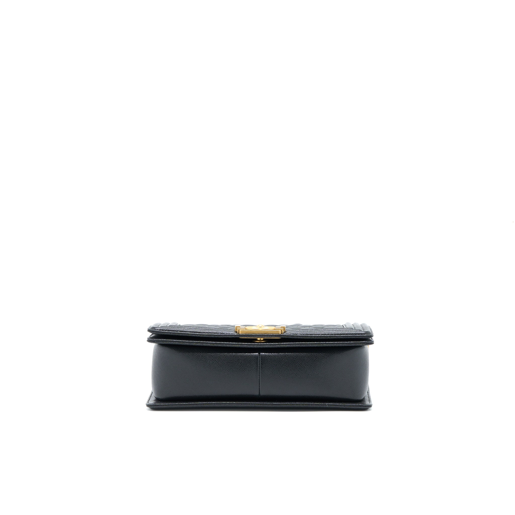 Chanel Medium Boy Bag Caviar Black Brushed GHW - Image 5