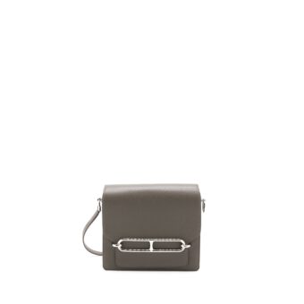 Hermes Mini Roulis Evercolor 8F Gris Etain SHW Stamp Z
