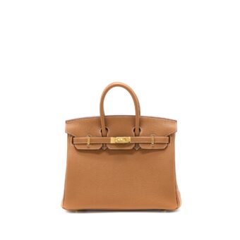 Hermes birkin 25 Togo Gold with GHW Stamp U