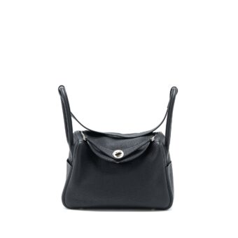 Hermes Lindy 26 Clemence Black SHW Stamp C