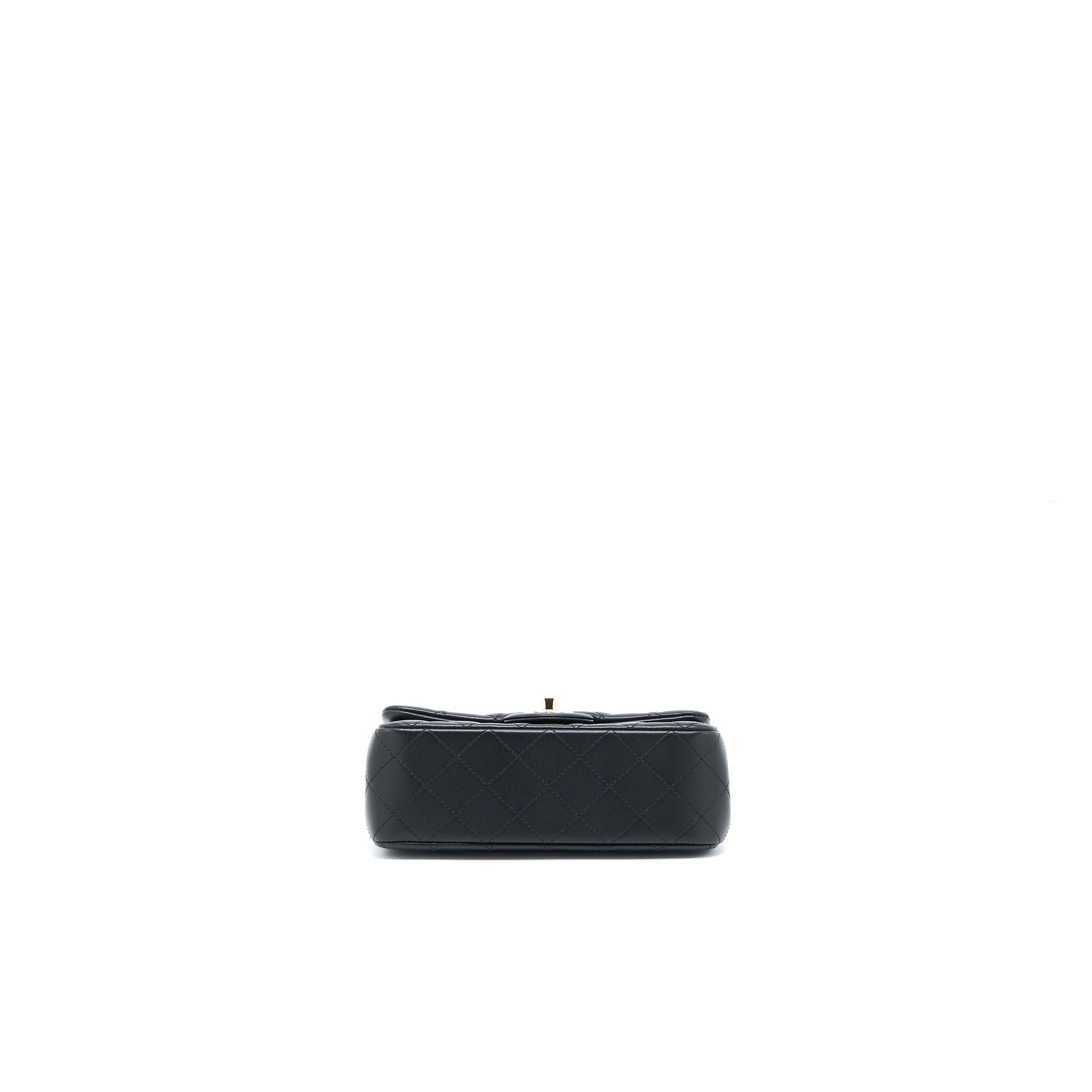 Chanel 23c Pearl Crush Mini Rectangular Lambskin Black LGHW (Microchip) - Image 5