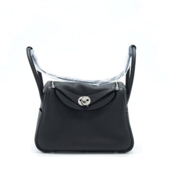 Hermes Lindy 26 Clemence Black SHW Stamp Z