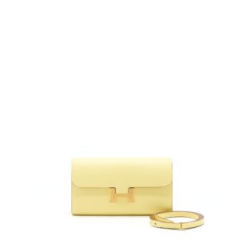 Hermes Constance To Go Epsom Jaune Poussin GHW Stamp Z