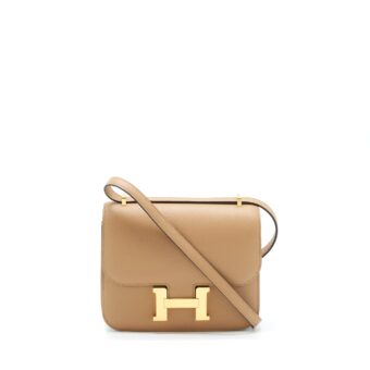 Hermes Mini Constance Epsom 0M Chai GHW Stamp U
