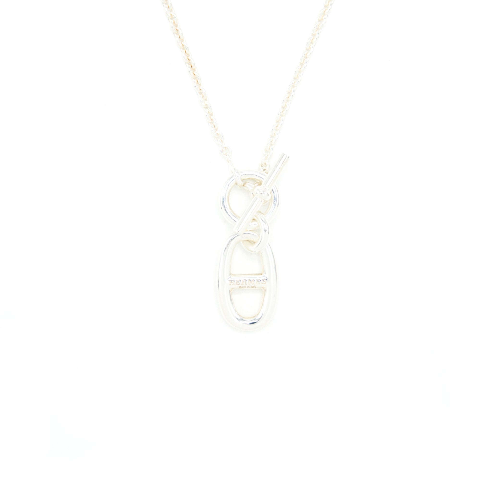 Hermes Chaine D'ancre Pendant Sterling Silver