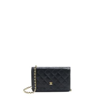 Chanel Limited Wallet On Chain Calfskin Black GHW