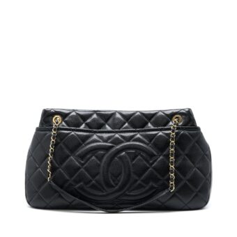 Chanel Matelasse Chain Tote Bag Caviar Black GHW