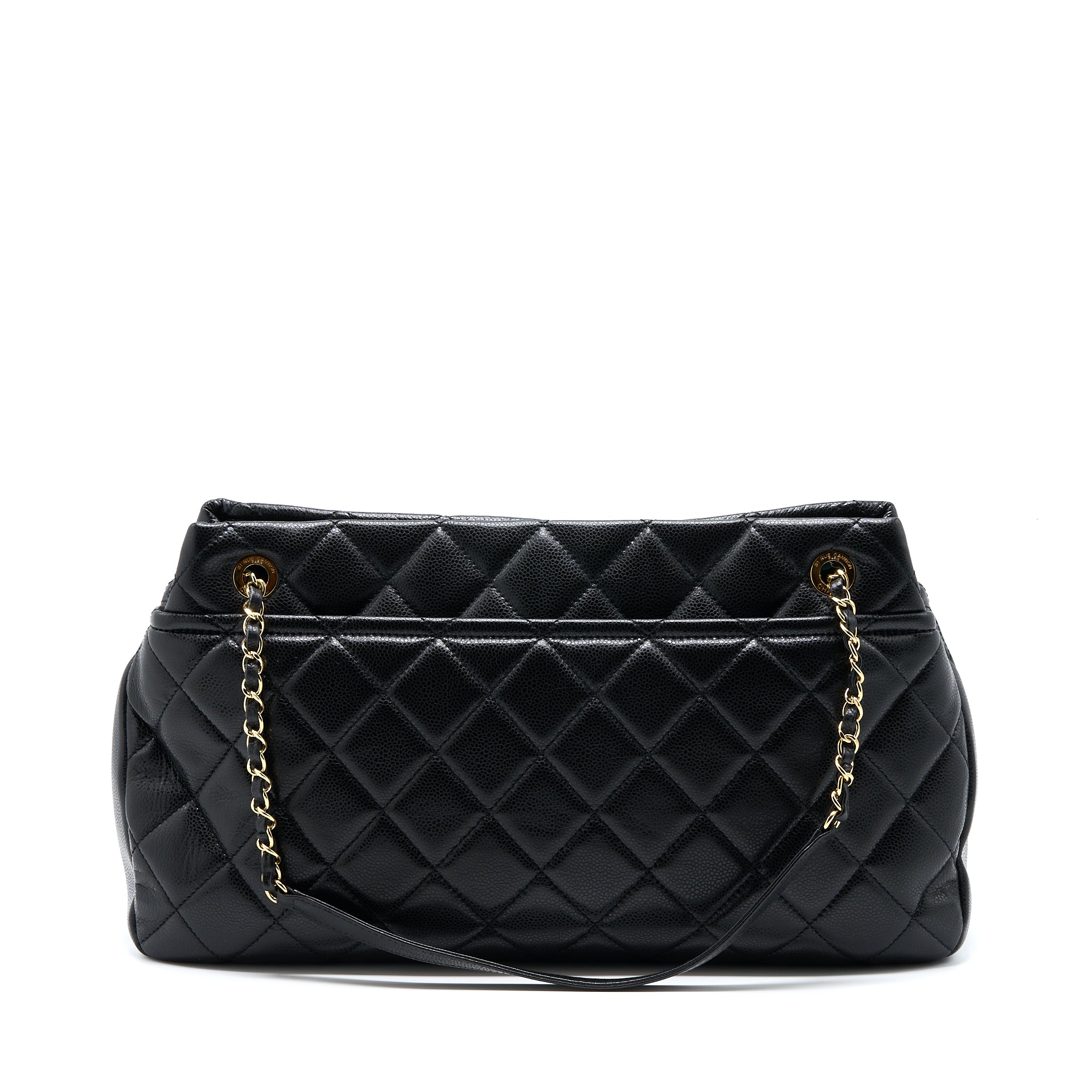 Chanel Matelasse Chain Tote Bag Caviar Black GHW - Image 2