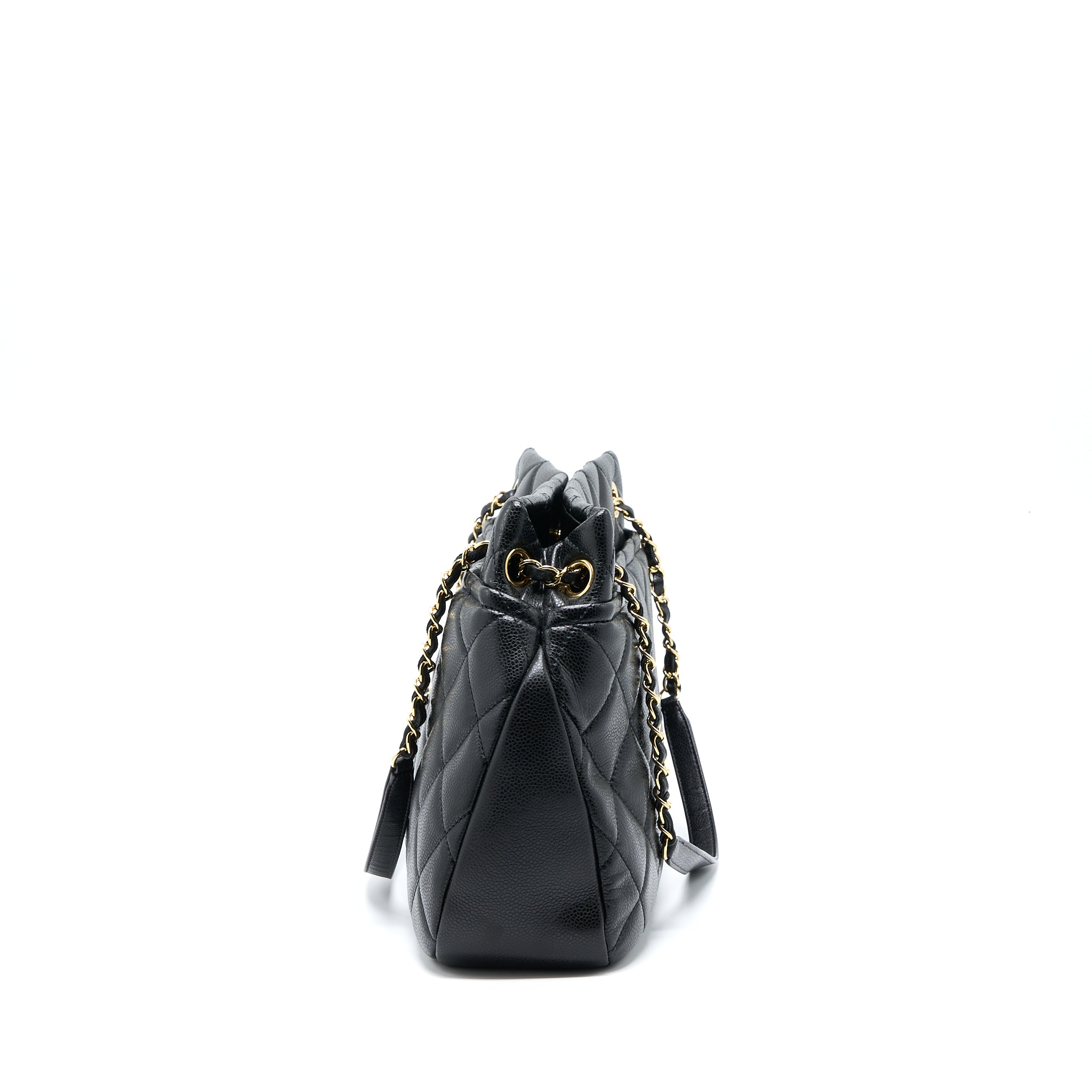 Chanel Matelasse Chain Tote Bag Caviar Black GHW - Image 3