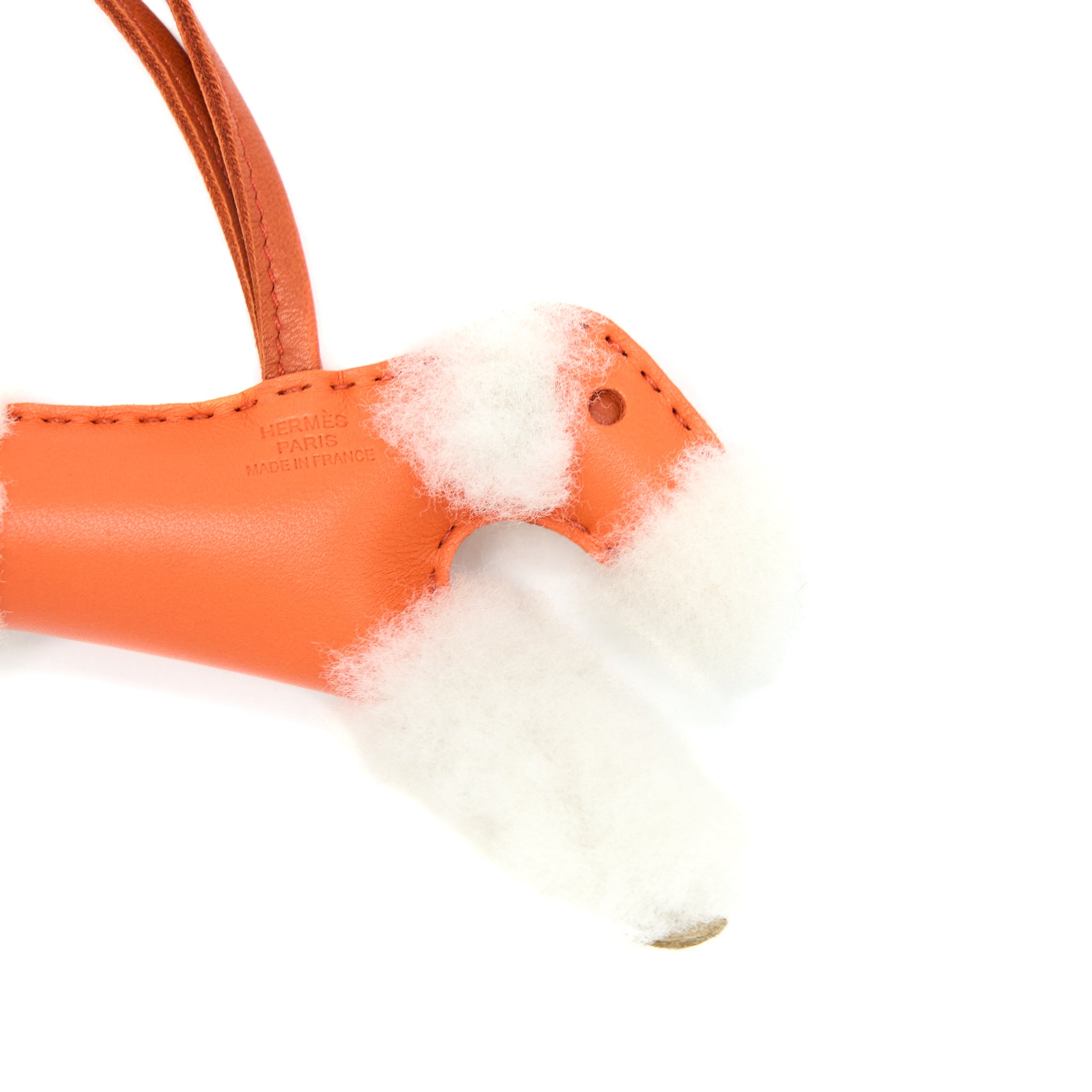 Hermes Budy Shearing Bag Charm Orange - Image 2