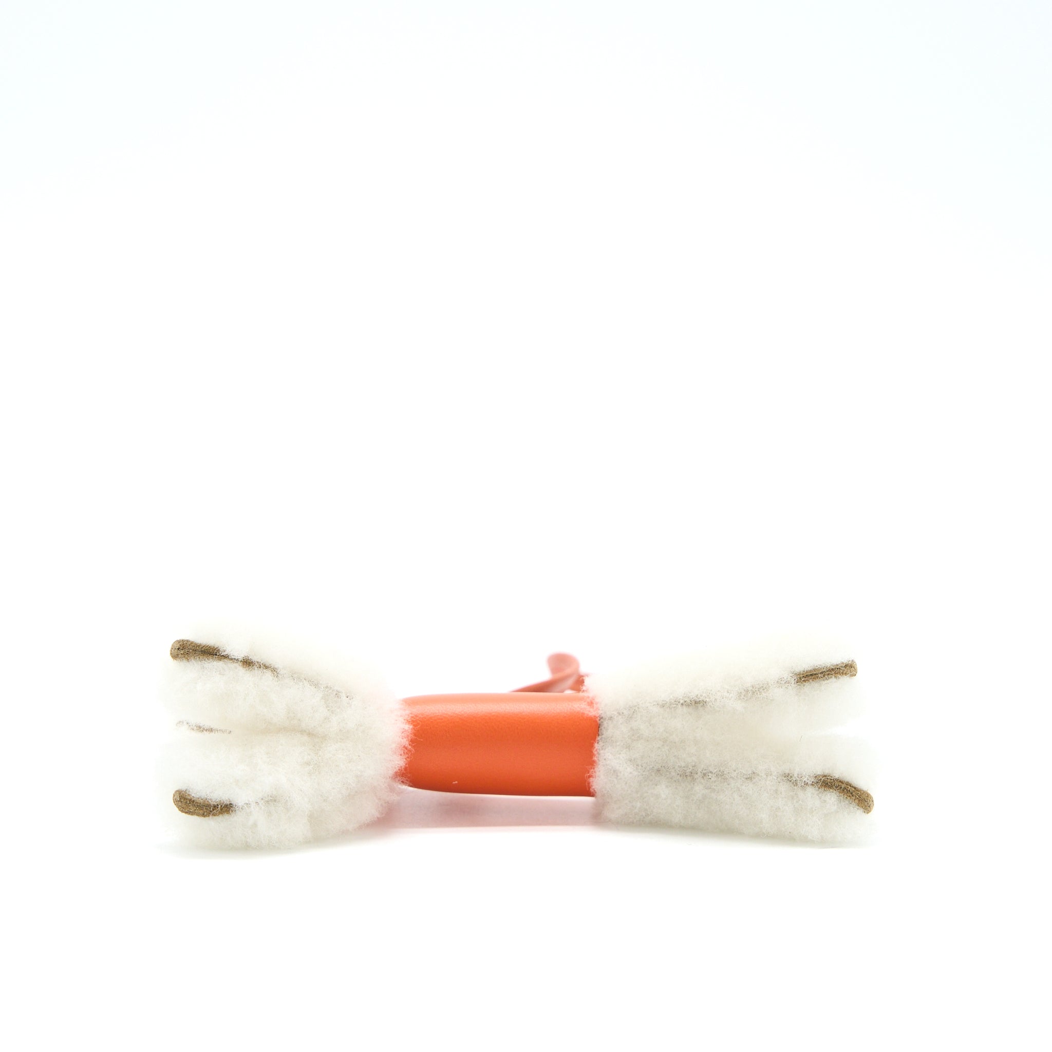 Hermes Budy Shearing Bag Charm Orange - Image 3